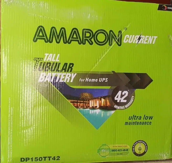 Amaron Tall Tubular Inverter Battery (Amaron-CR-DP150TT42-150AH) battery
