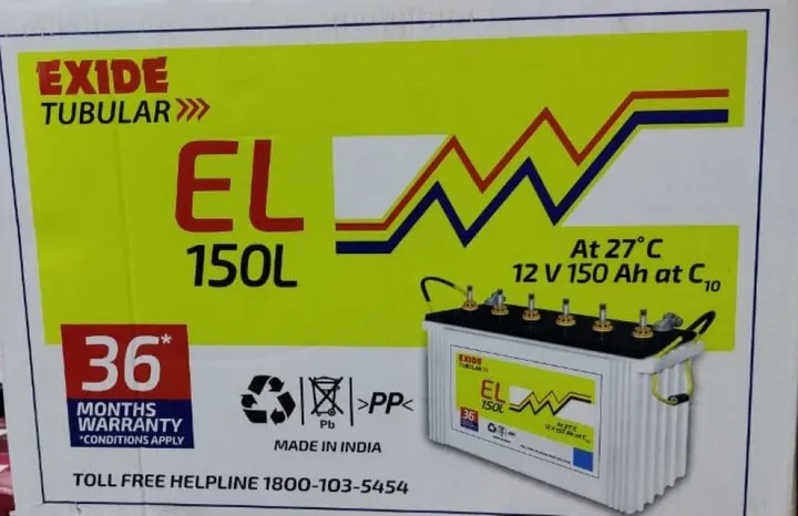 Exide EL150L (150AH) Tubular Battery battery