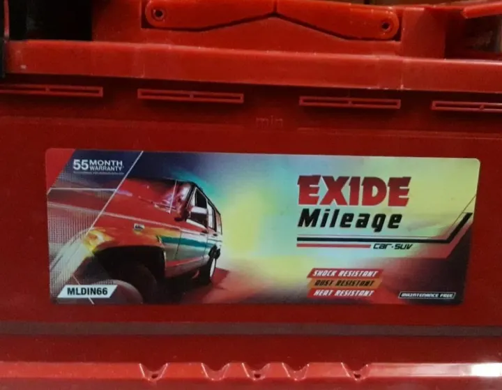 Exide Mileage MLDIN66 (66 AH) battery