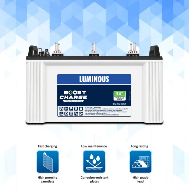 Luminous BOOST CHARGE BC 16048ST - 135AH Tubular Battery battery