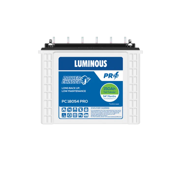 Luminous POWER CHARGE PC18054 PRO (150AH) - Tall Tubular battery